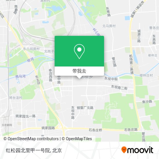 红松园北里甲一号院地图