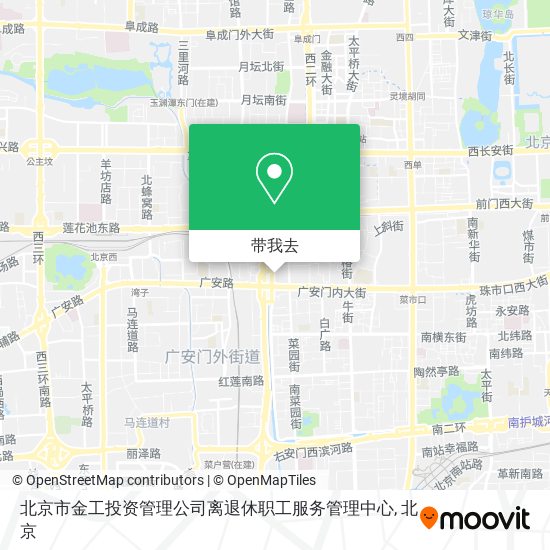 北京市金工投资管理公司离退休职工服务管理中心地图