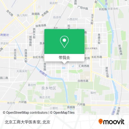 北京工商大学医务室地图
