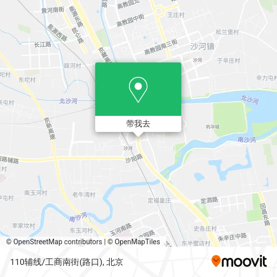 110辅线/工商南街(路口)地图