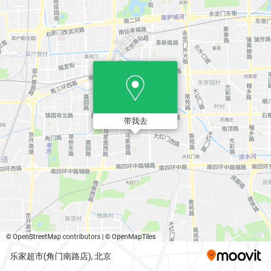 乐家超市(角门南路店)地图