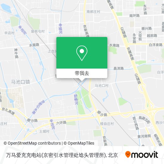 万马爱充充电站(京密引水管理处埝头管理所)地图