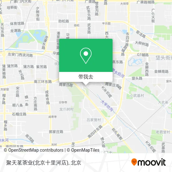 聚天茗茶业(北京十里河店)地图