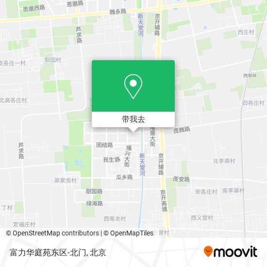 富力华庭苑东区-北门地图