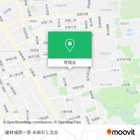 建材城西一里-东南3门地图