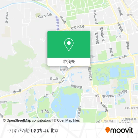 上河沿路/滨河路(路口)地图