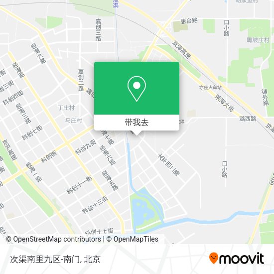 次渠南里九区-南门地图
