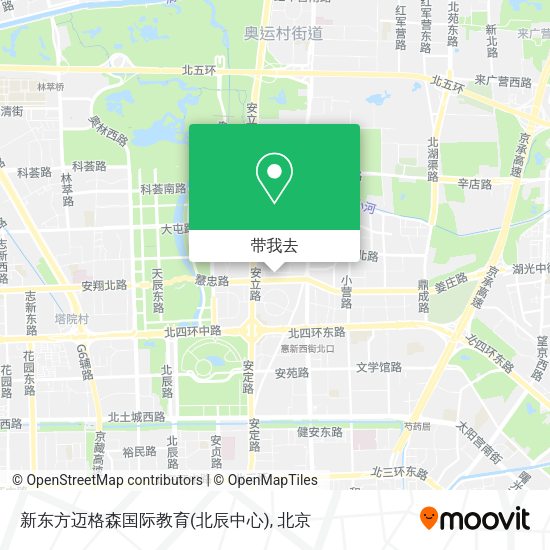 新东方迈格森国际教育(北辰中心)地图