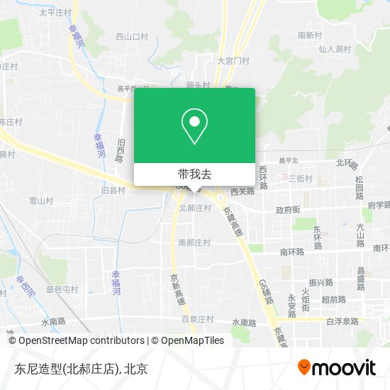 东尼造型(北郝庄店)地图