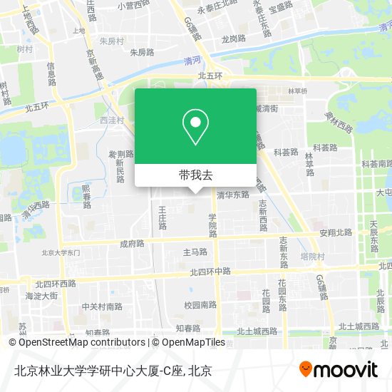 北京林业大学学研中心大厦-C座地图