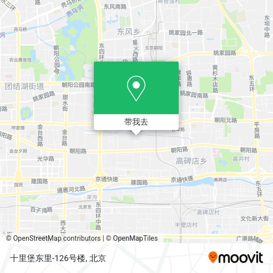 十里堡东里-126号楼地图