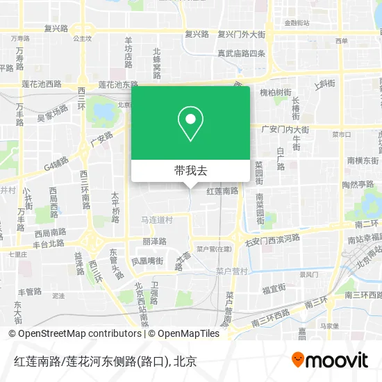红莲南路/莲花河东侧路(路口)地图