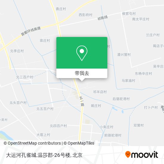 大运河孔雀城.温莎郡-26号楼地图