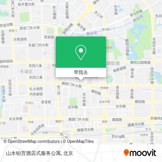 山水铂宫酒店式服务公寓地图
