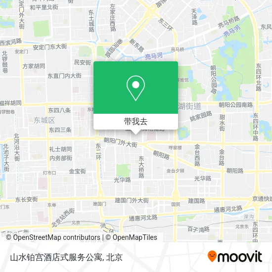 山水铂宫酒店式服务公寓地图