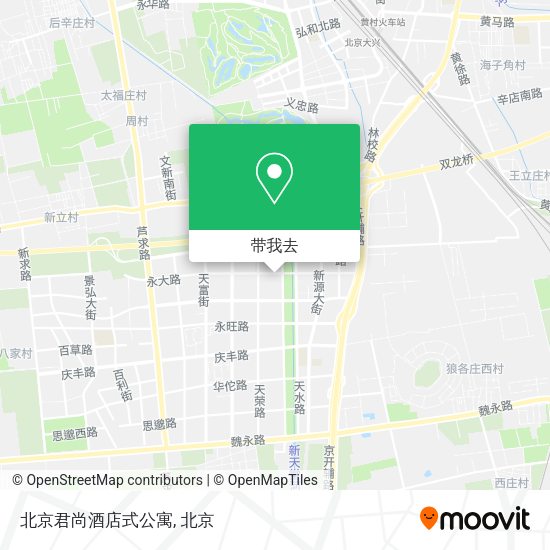 北京君尚酒店式公寓地图
