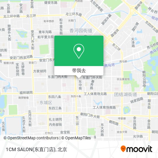 1CM SALON(东直门店)地图