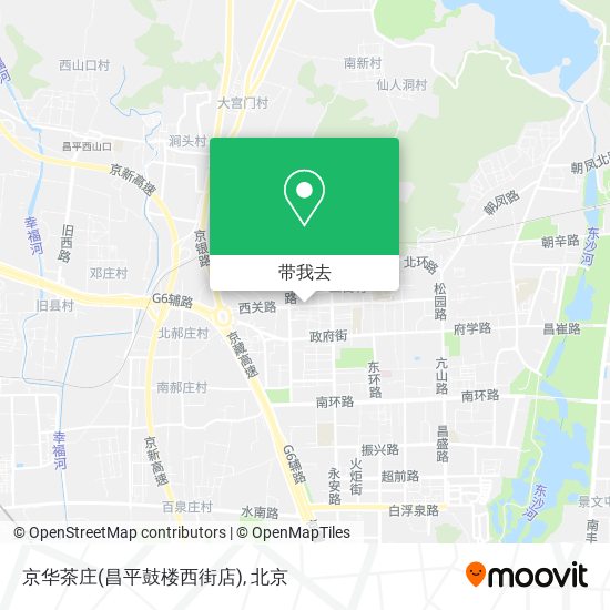 京华茶庄(昌平鼓楼西街店)地图