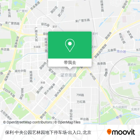 保利·中央公园艺林园地下停车场-出入口地图