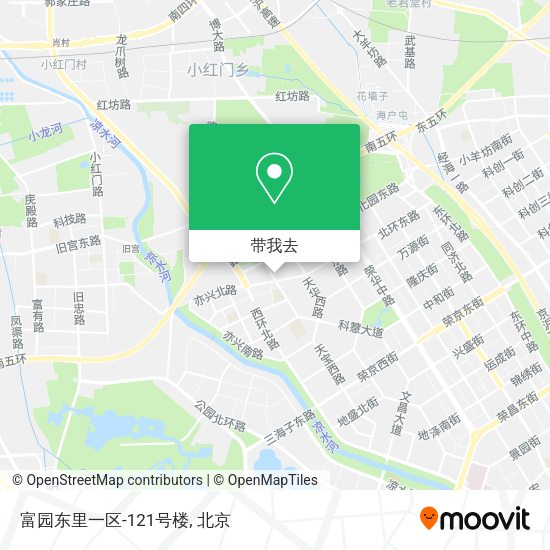 富园东里一区-121号楼地图