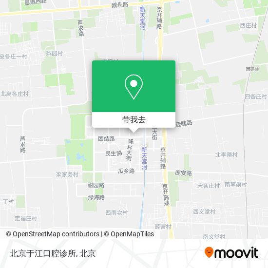 北京于江口腔诊所地图