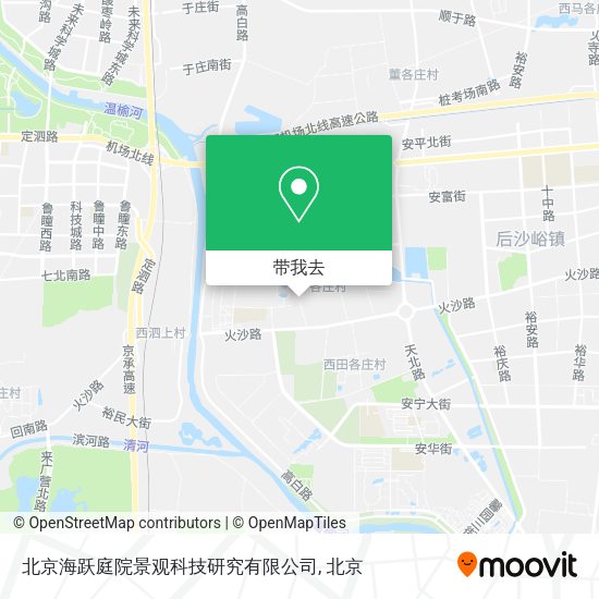 北京海跃庭院景观科技研究有限公司地图