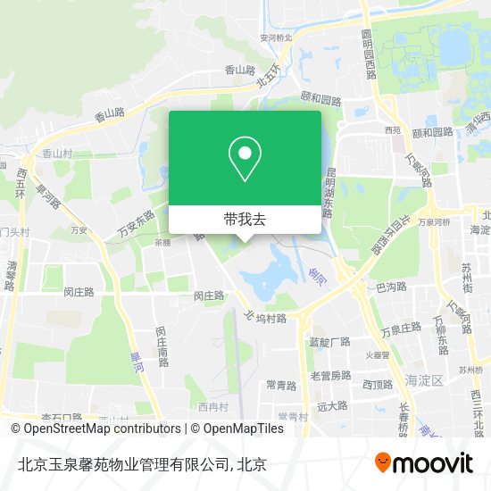 北京玉泉馨苑物业管理有限公司地图