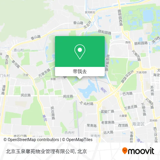 北京玉泉馨苑物业管理有限公司地图