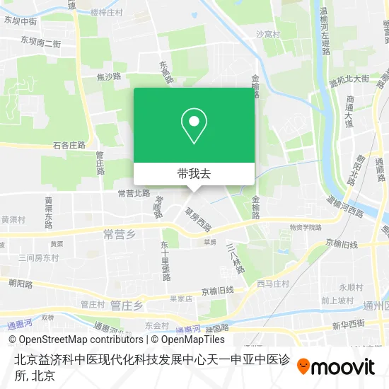 北京益济科中医现代化科技发展中心天一申亚中医诊所地图