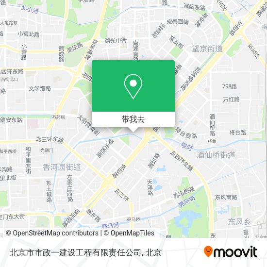 北京市市政一建设工程有限责任公司地图