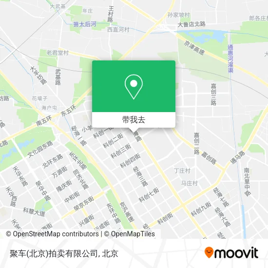聚车(北京)拍卖有限公司地图