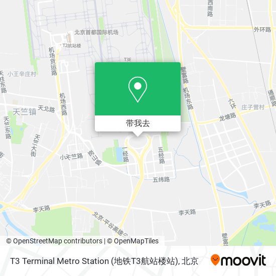 T3 Terminal Metro Station (地铁T3航站楼站)地图