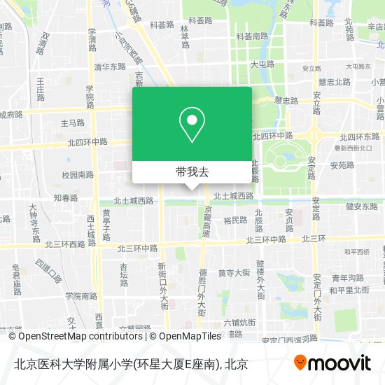 北京医科大学附属小学(环星大厦E座南)地图