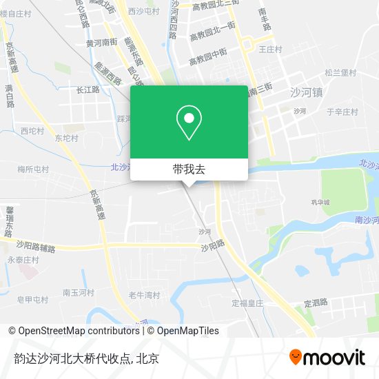 韵达沙河北大桥代收点地图