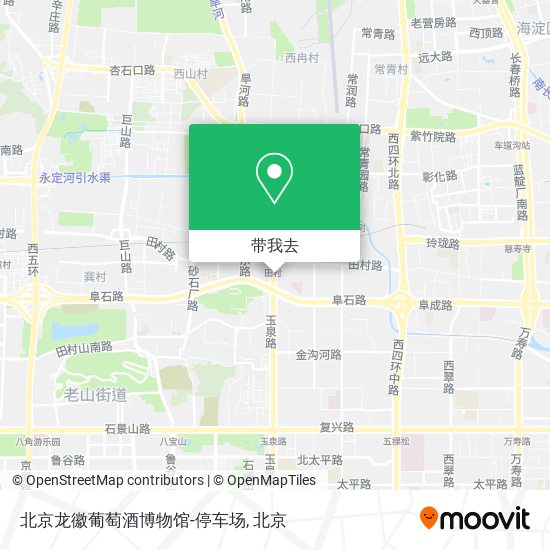 北京龙徽葡萄酒博物馆-停车场地图