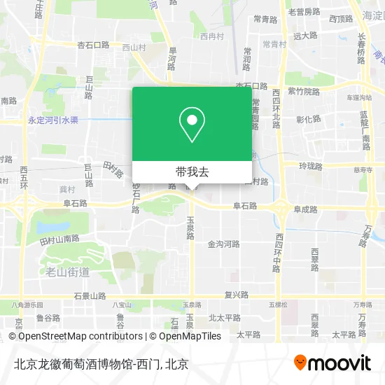 北京龙徽葡萄酒博物馆-西门地图