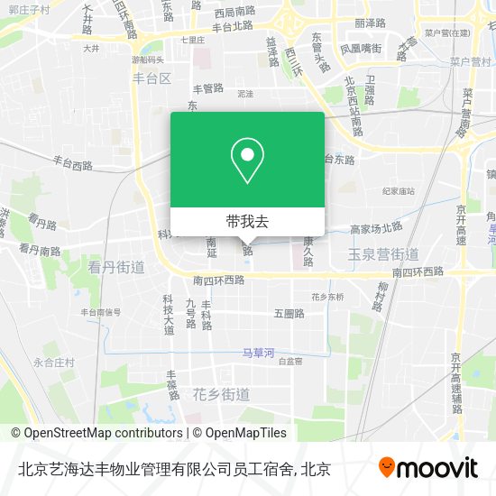 北京艺海达丰物业管理有限公司员工宿舍地图