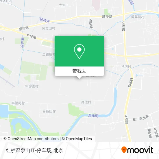 红栌温泉山庄-停车场地图