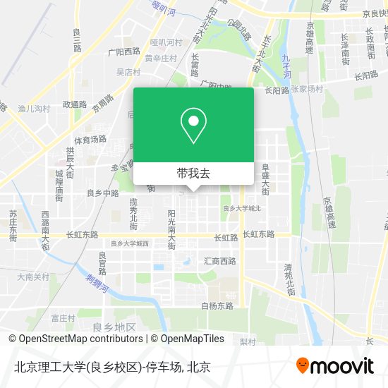 北京理工大学(良乡校区)-停车场地图