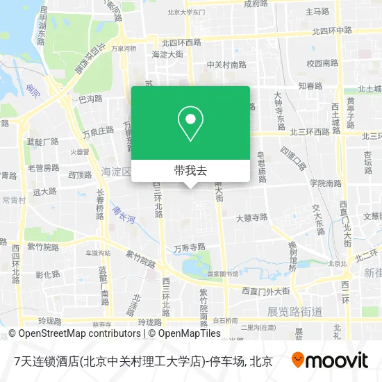 7天连锁酒店(北京中关村理工大学店)-停车场地图
