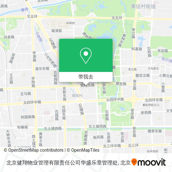 北京健翔物业管理有限责任公司华盛乐章管理处地图