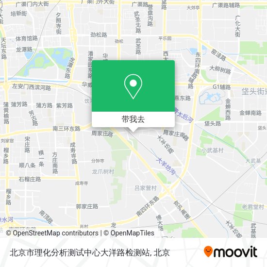 北京市理化分析测试中心大洋路检测站地图