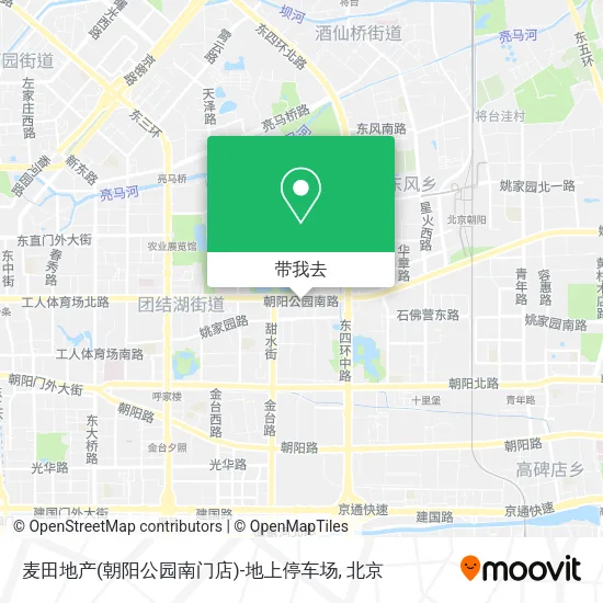 麦田地产(朝阳公园南门店)-地上停车场地图