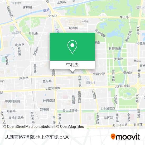 志新西路7号院-地上停车场地图