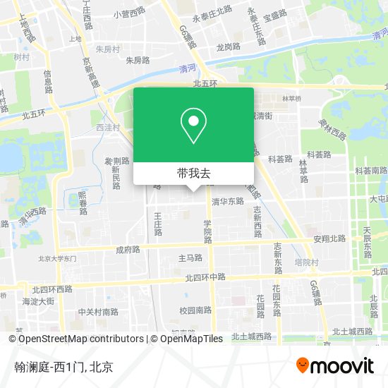 翰澜庭-西1门地图