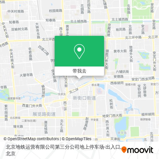 北京地铁运营有限公司第三分公司地上停车场-出入口地图