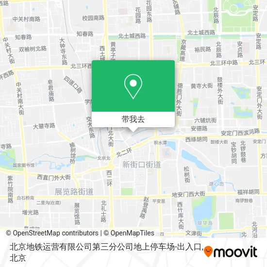 北京地铁运营有限公司第三分公司地上停车场-出入口地图