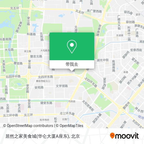 居然之家美食城(华仑大厦A座东)地图