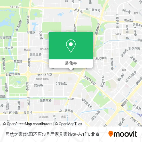 居然之家(北四环店)3号厅家具家饰馆-东1门地图