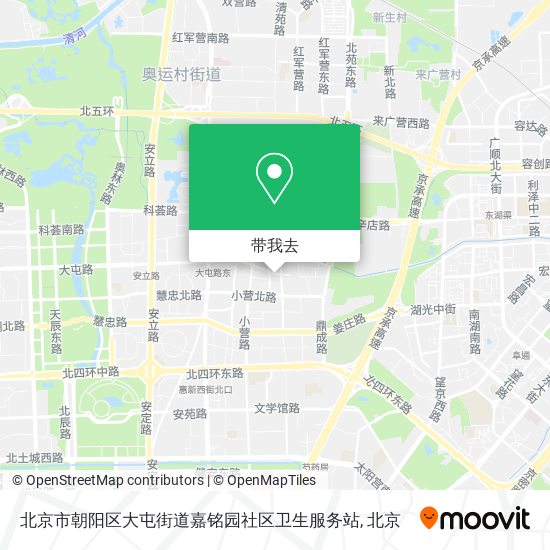 北京市朝阳区大屯街道嘉铭园社区卫生服务站地图